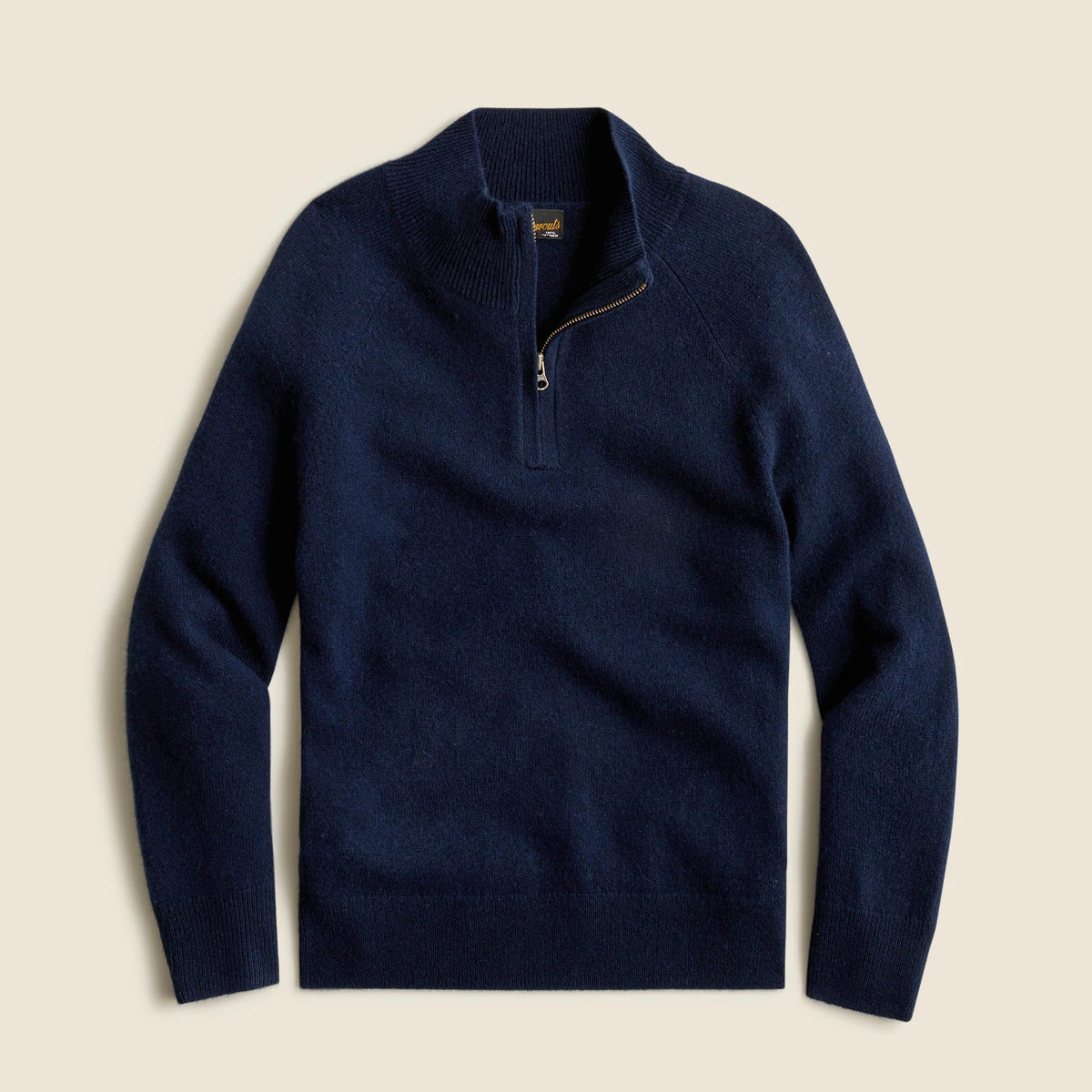 Kids' cashmere half-zip sweater