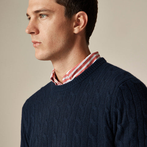 Cashmere cable-knit sweater