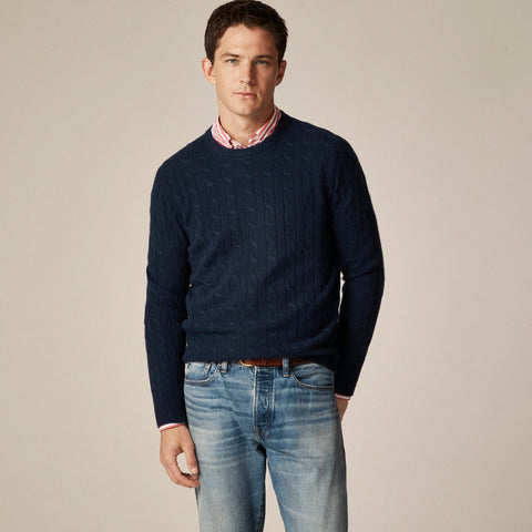 Cashmere cable-knit sweater
