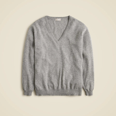 Cashmere relaxed V-neck sweater