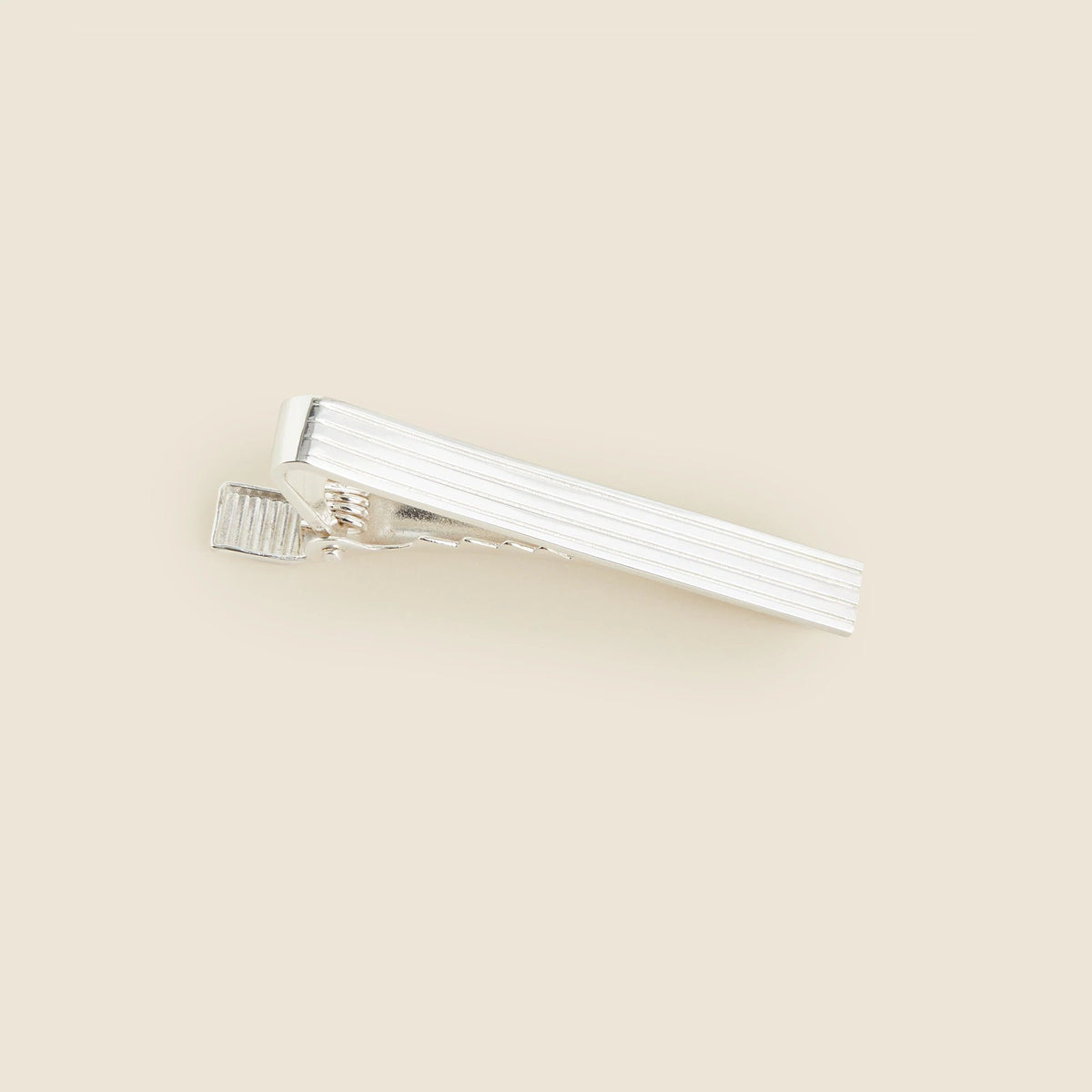Sterling silver spring-loaded tie bar