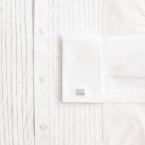 Sterling silver rectangle cuff links