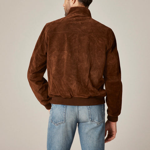 Harrington jacket in Italian suede