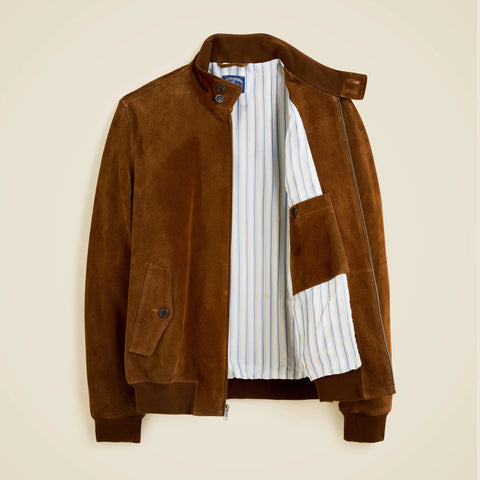 Harrington jacket in Italian suede