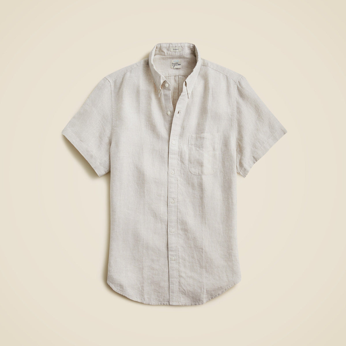 Short-sleeve Baird McNutt Irish linen shirt