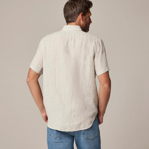 Short-sleeve Baird McNutt Irish linen shirt