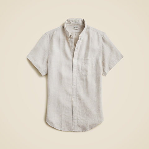 Short-sleeve Baird McNutt Irish linen shirt