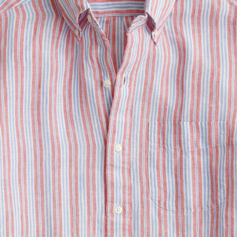 Short-sleeve Baird McNutt Irish linen shirt