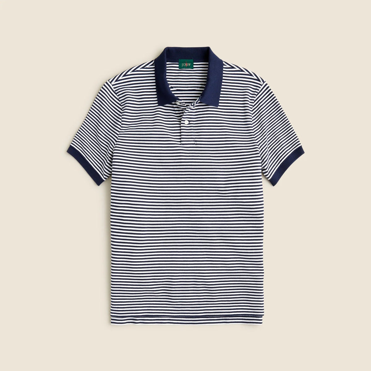 Piqué polo shirt in stripe