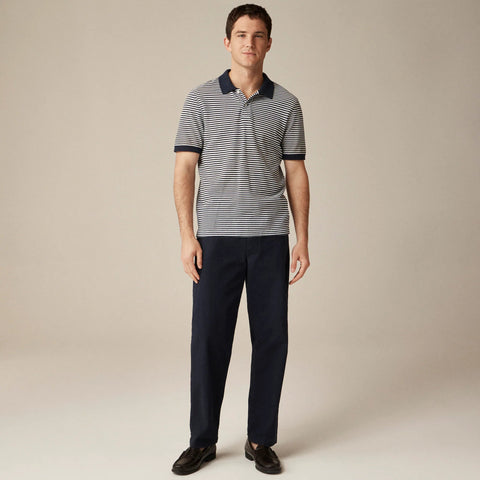 Piqué polo shirt in stripe