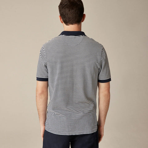 Piqué polo shirt in stripe