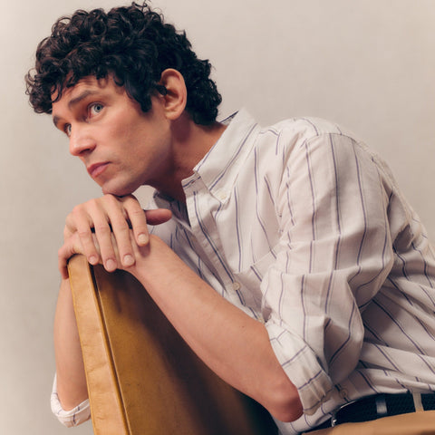 Broken-in organic cotton oxford shirt