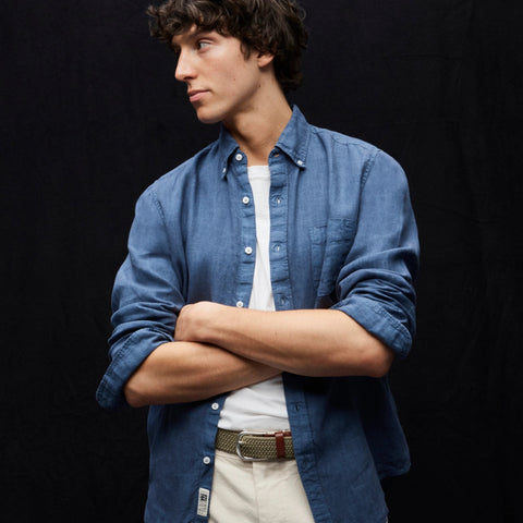 Baird McNutt garment-dyed Irish linen shirt