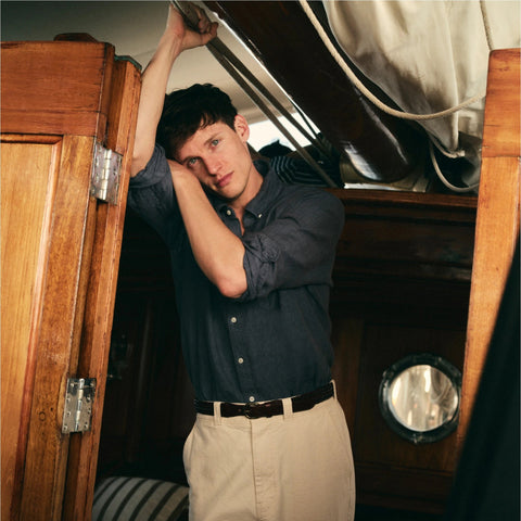 Baird McNutt garment-dyed Irish linen shirt