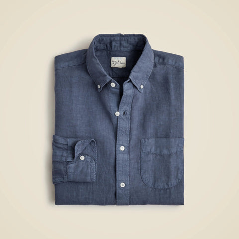 Baird McNutt garment-dyed Irish linen shirt