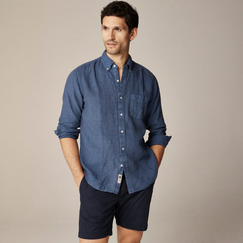 Baird McNutt garment-dyed Irish linen shirt