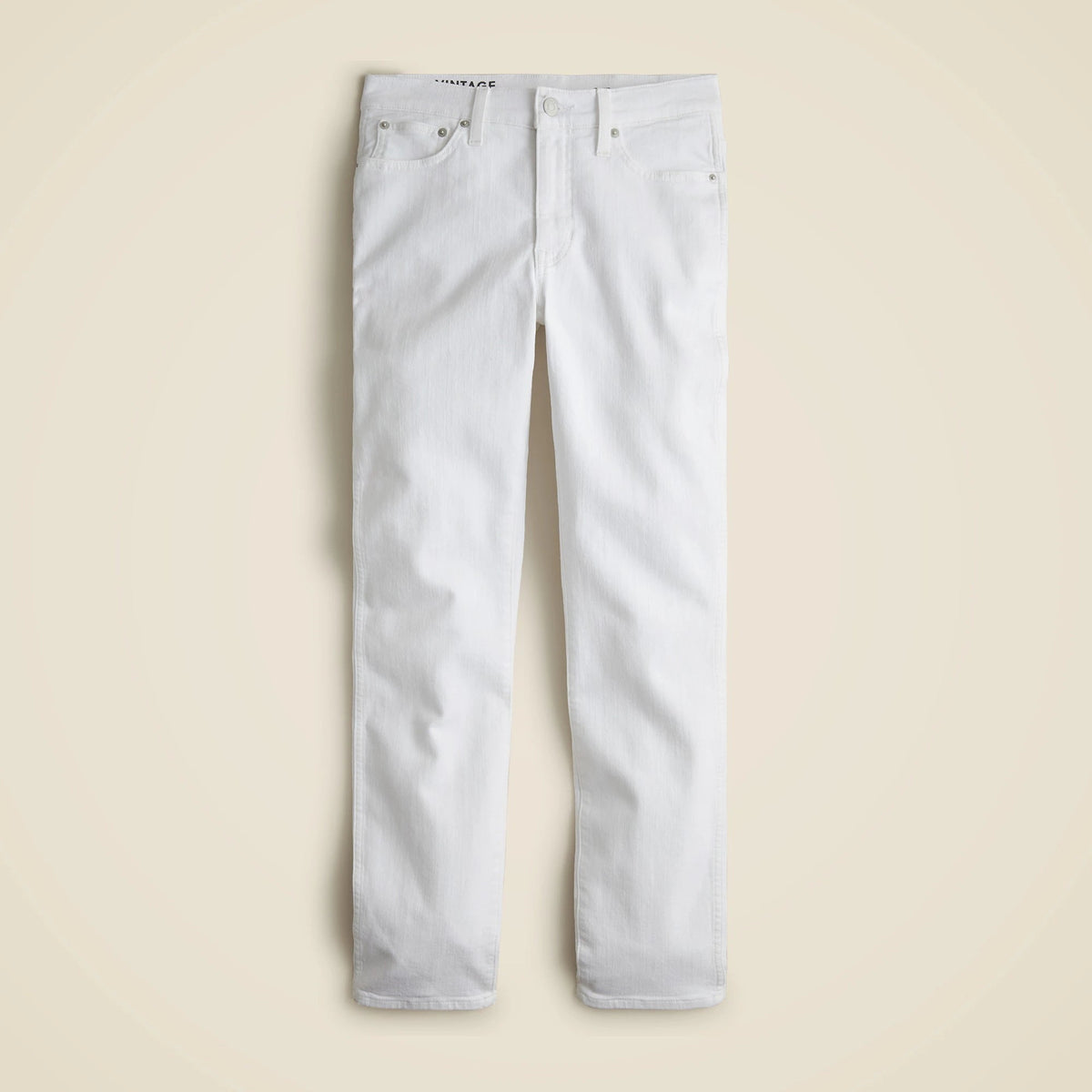 9" vintage slim-straight jean in white
