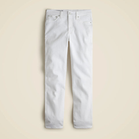 9" vintage slim-straight jean in white
