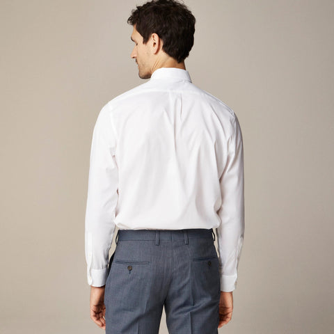 Slim Bowery wrinkle-free dress shirt with button-down collar