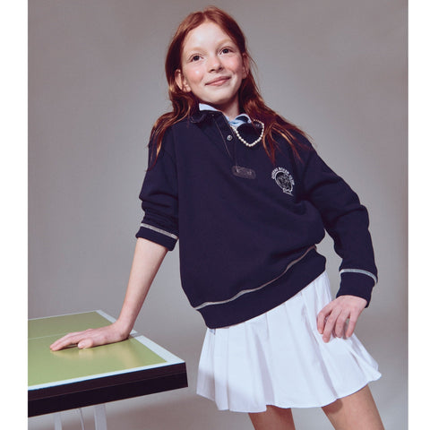 Girls' skort in performance jersey