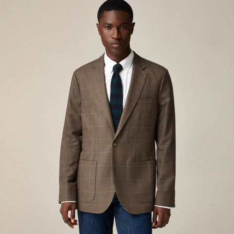 Ludlow Slim-fit blazer in English cotton-wool blend