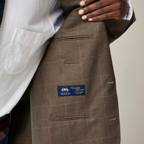 Ludlow Slim-fit blazer in English cotton-wool blend