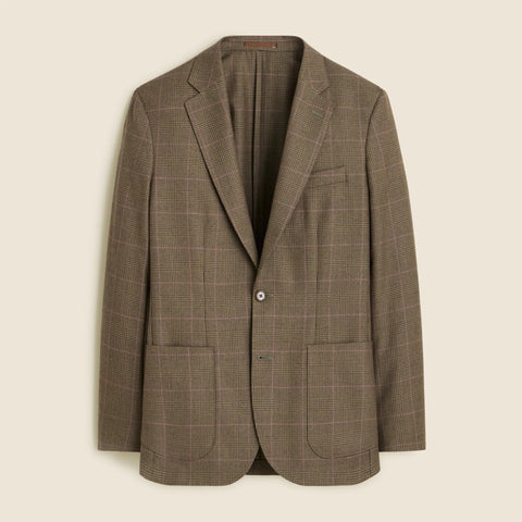 Ludlow Slim-fit blazer in English cotton-wool blend