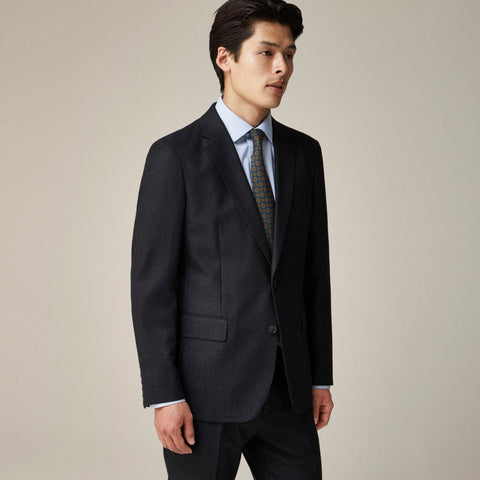Ludlow Slim-fit suit jacket in English cotton-wool blend