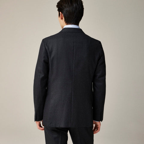 Ludlow Slim-fit suit jacket in English cotton-wool blend