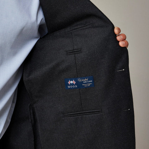 Ludlow Slim-fit suit jacket in English cotton-wool blend