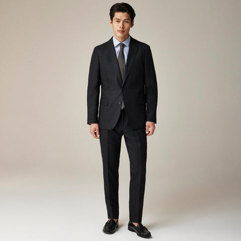 Ludlow Slim-fit suit jacket in English cotton-wool blend