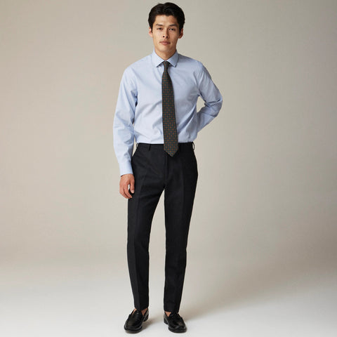 Ludlow Slim-fit suit pant in English cotton-wool blend