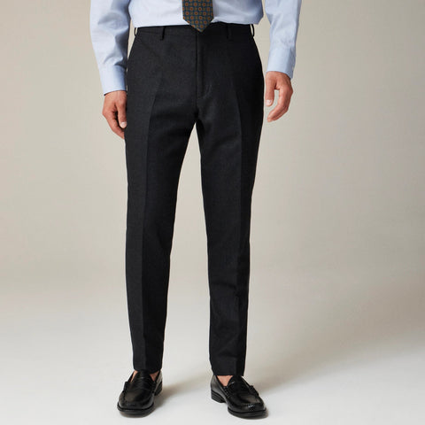 Ludlow Slim-fit suit pant in English cotton-wool blend