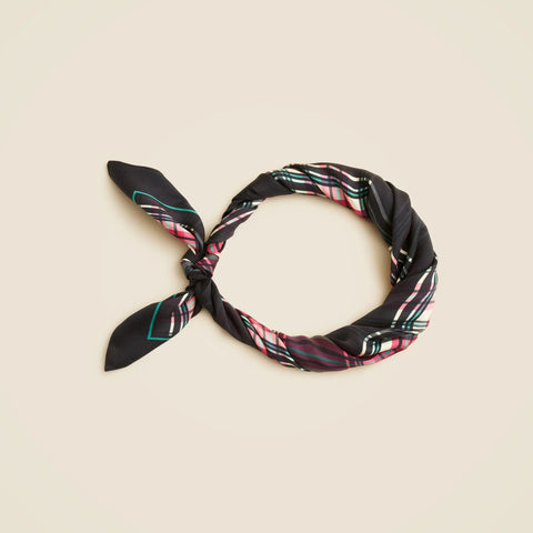 Oversized silk bandana