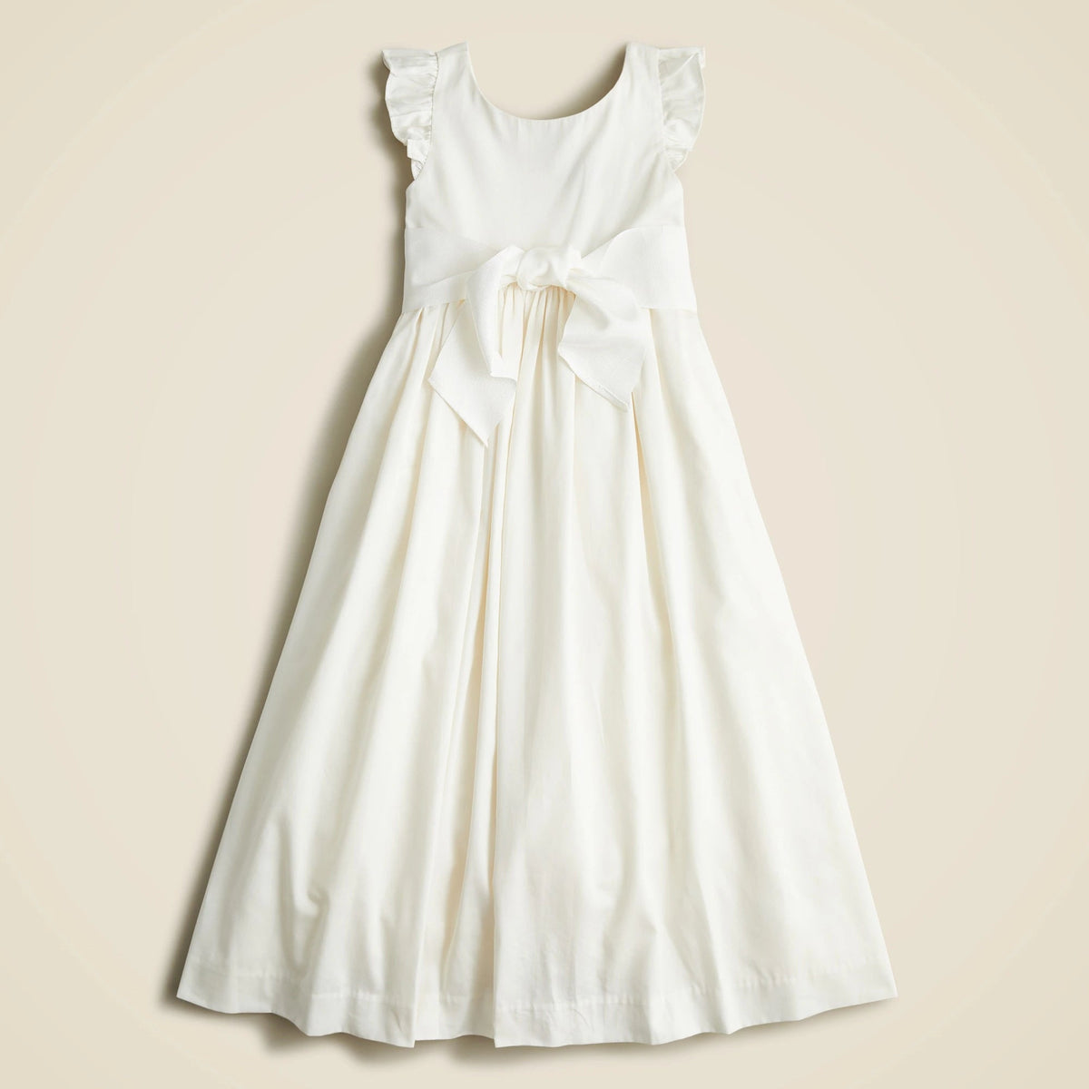 Girls' flutter-sleeve dress
