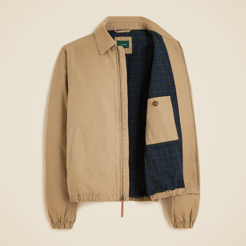 Harrington jacket in cotton twill