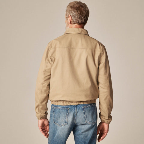 Harrington jacket in cotton twill