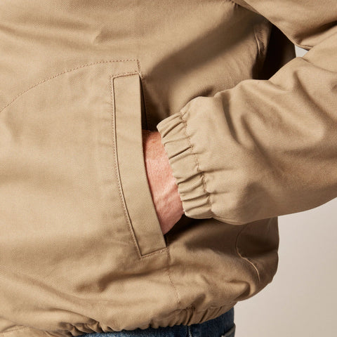 Harrington jacket in cotton twill