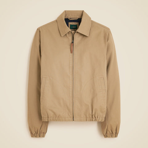 Harrington jacket in cotton twill
