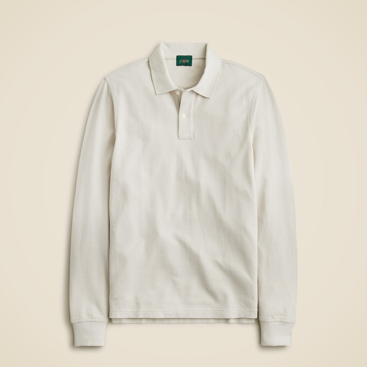 Long-sleeve classic piqué polo shirt