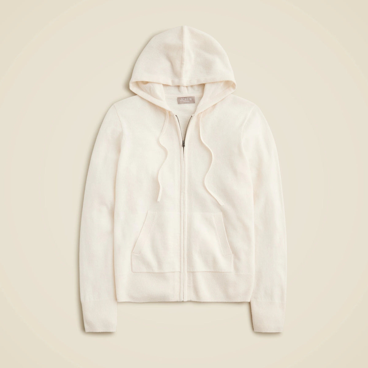 Cashmere full-zip sweater-hoodie