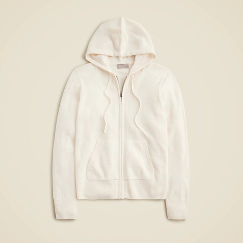 Cashmere full-zip sweater-hoodie