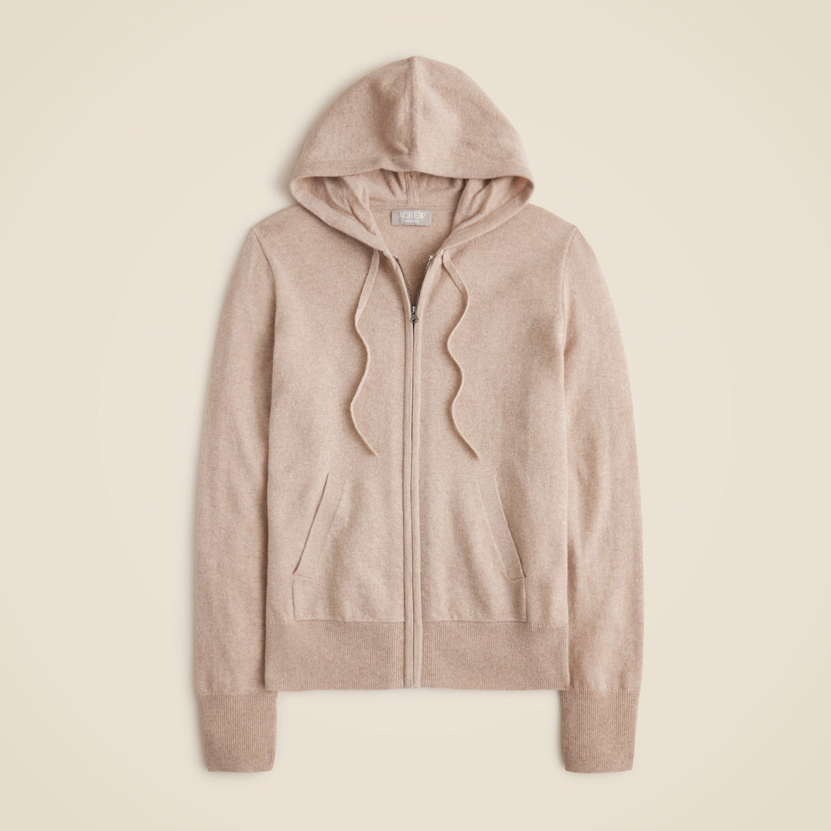 Cashmere full-zip sweater-hoodie