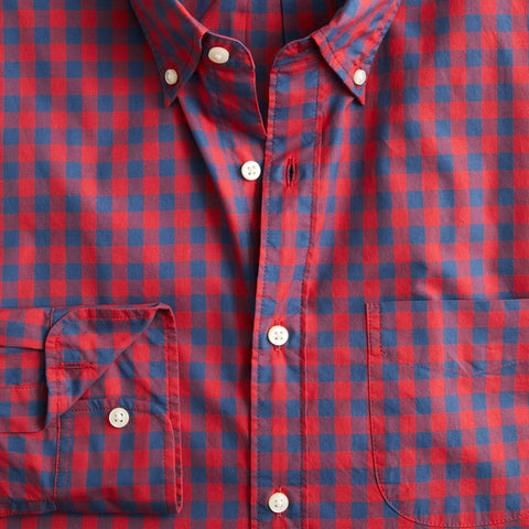 Slim Secret Wash cotton poplin shirt