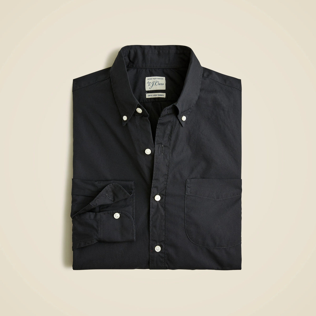 Slim Secret Wash cotton poplin shirt