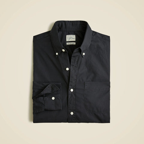 Slim Secret Wash cotton poplin shirt