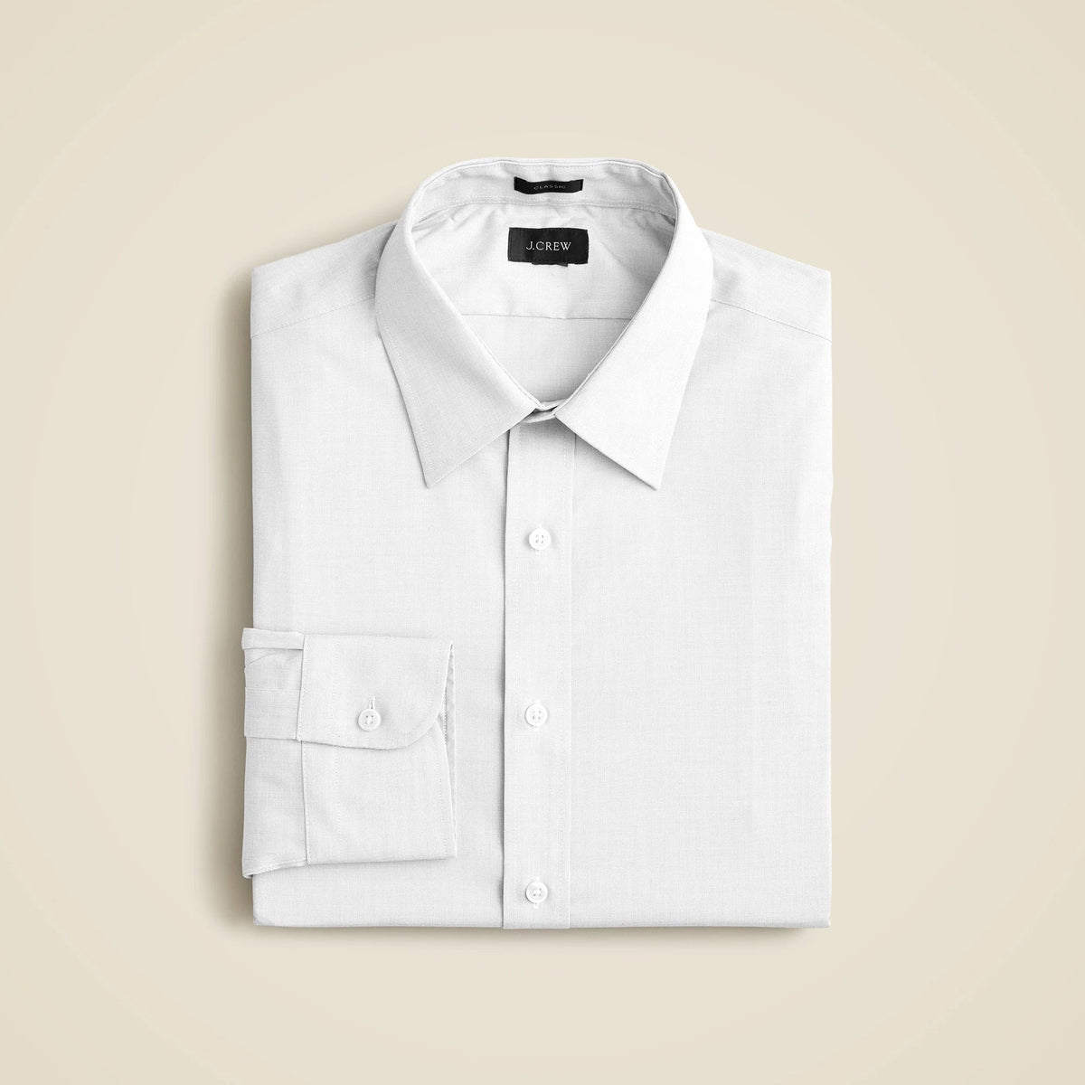 Slim Bowery wrinkle-free dress shirt with point collar