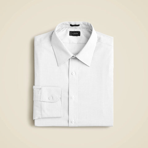 Slim Bowery wrinkle-free dress shirt with point collar
