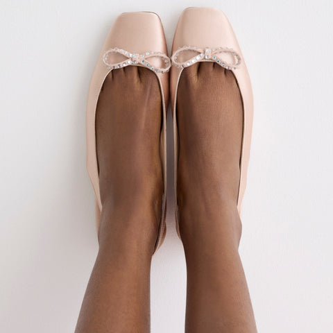 Anya slingback flats with bow