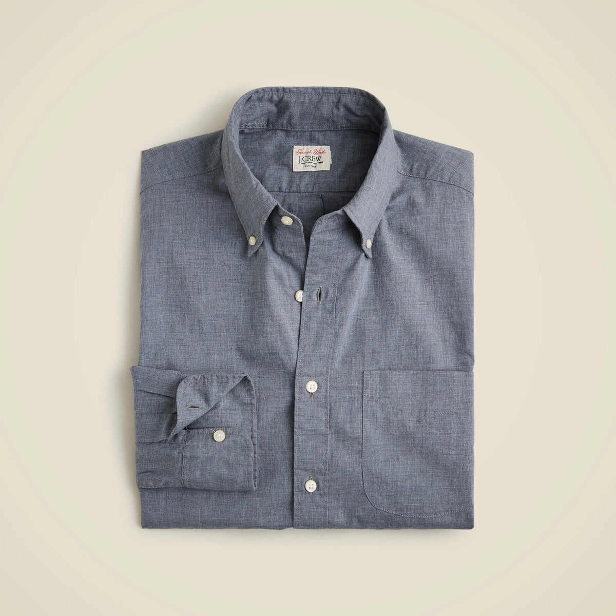 Secret Wash cotton poplin shirt